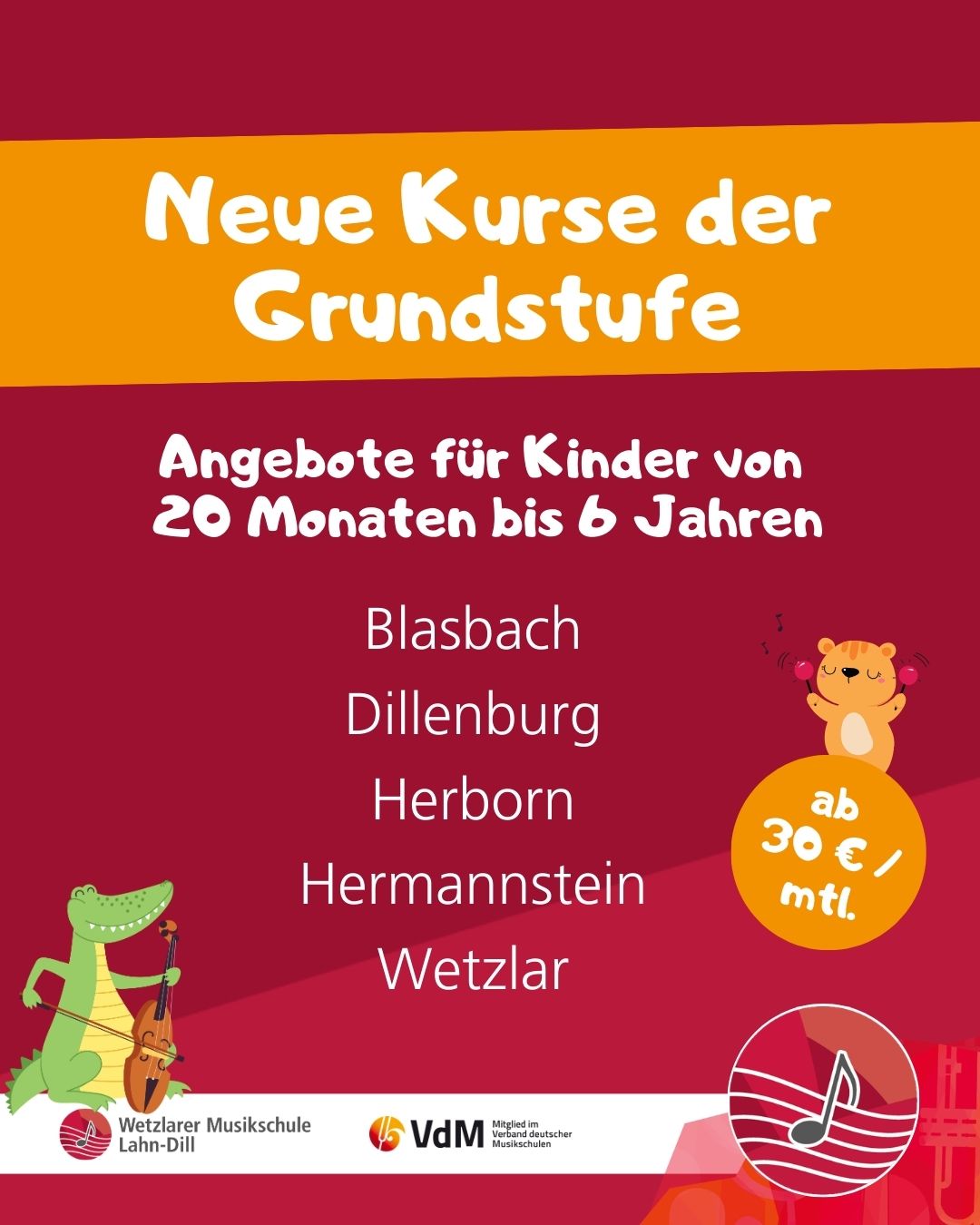 Sommersemester 2026 Neue Kurse Grundstufe