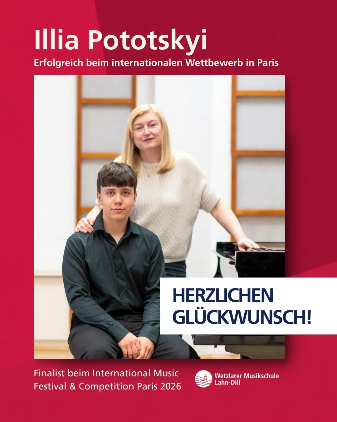 Illia Potoskyi und Irena Uhr, Bild Wolfgang Polkowski Insta